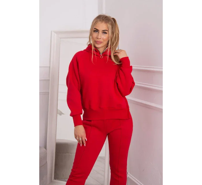 Zateplený set roláku a kapuce červený Zateplený set roláku a kapuce červený