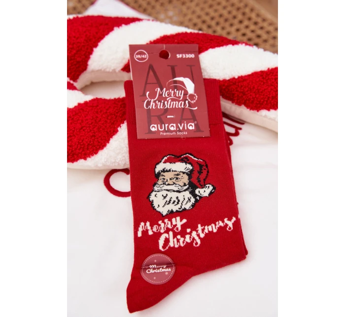Pánské vánoční ponožky S model 21786722 Merry Christmas Červené - Aura.via