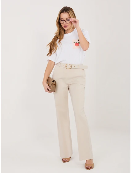 Spodnie IT SP  jasny beżowy model 22041039 - FPrice