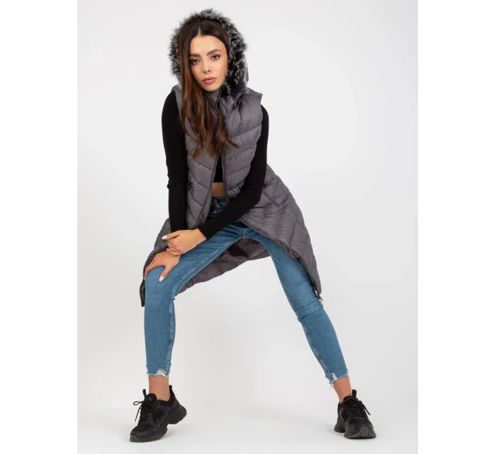 Dámská vesta RV KZ 008.00P tmavě šedá