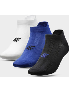 Pánské ponožky 4F SOM213 Bílé_modré_černé (3páry)