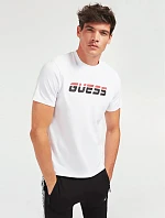 Pánské tričko s krátkým rukávem U0BA47K6YW1 - TWHT bílá - Guess