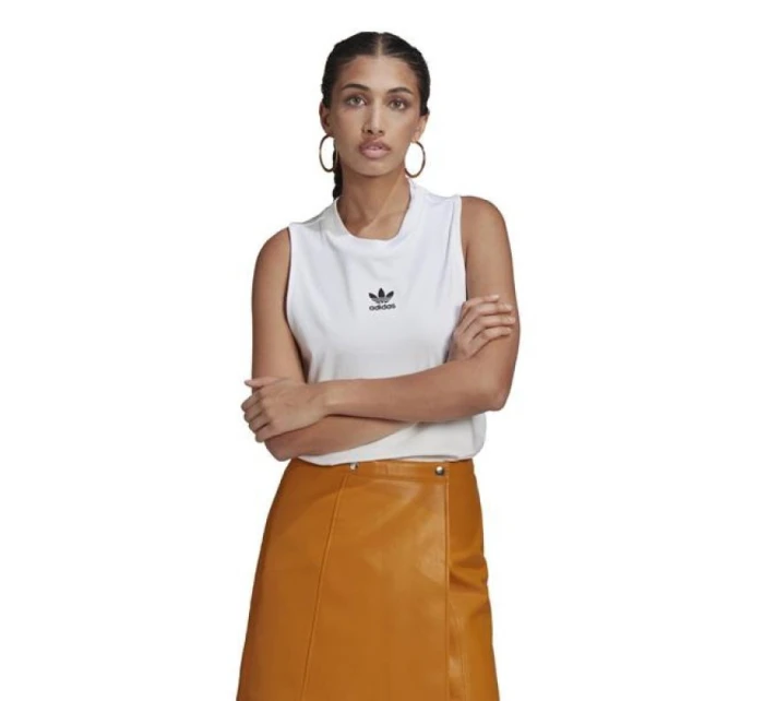 Dámské bavlněné tílko TANK bez ramínek bílé model 21349793 - adidas ORIGINALS