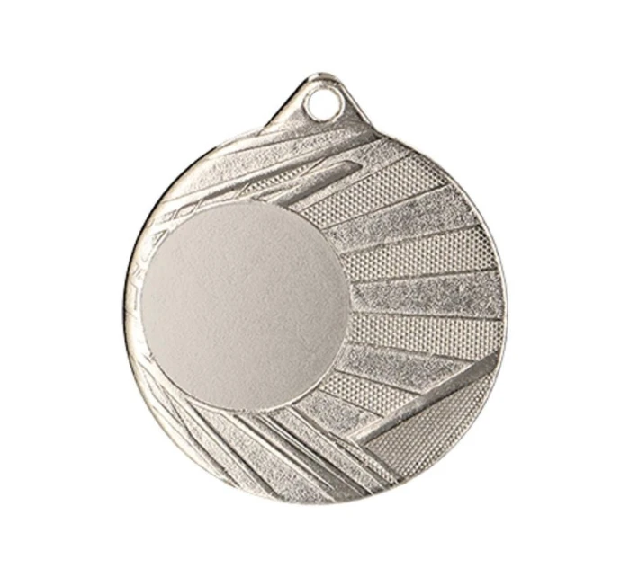 Stříbrná medaile s místem pro nálepku š 50 mm