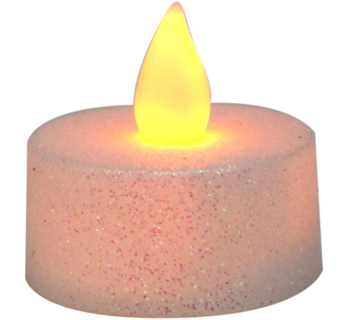 SADA 3 ČAJOVÝCH SVÍČEK S TŘPYTKAMI