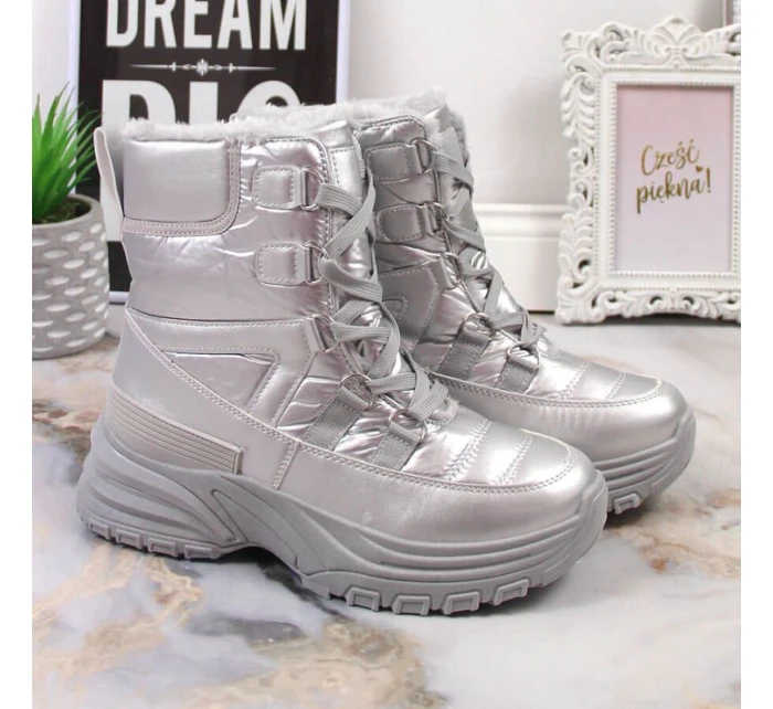 Potocki W WOL117B metalické šněrovací sněhule