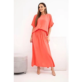 Dámský viskózový komplet s halenkou a sukní model 22185797 - K-Fashion