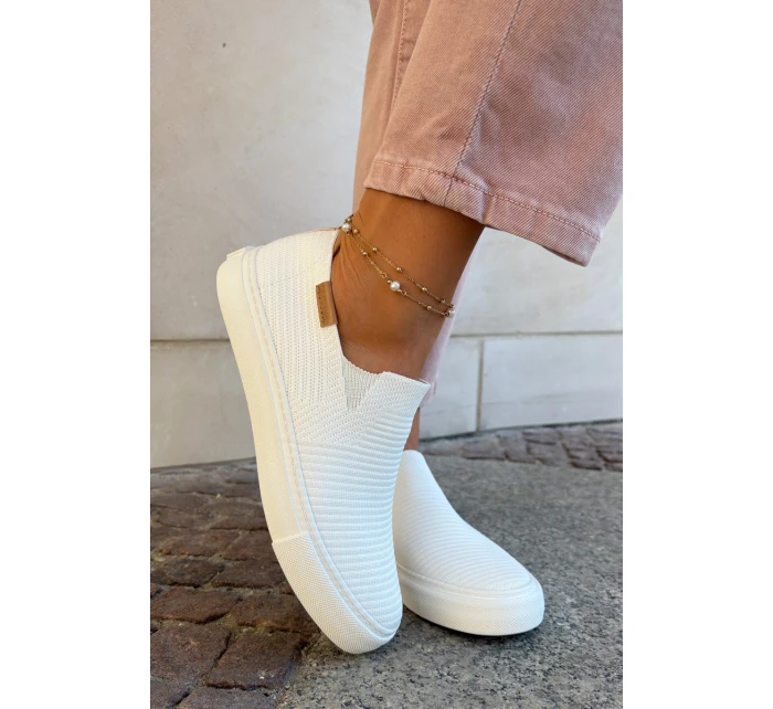 Dámské Tenisky SlipOn Big Star model 21693204 Bílé - Big Star Shoes Dámské Tenisky SlipOn Big Star model 21693204 Bílé - Big Star Shoes