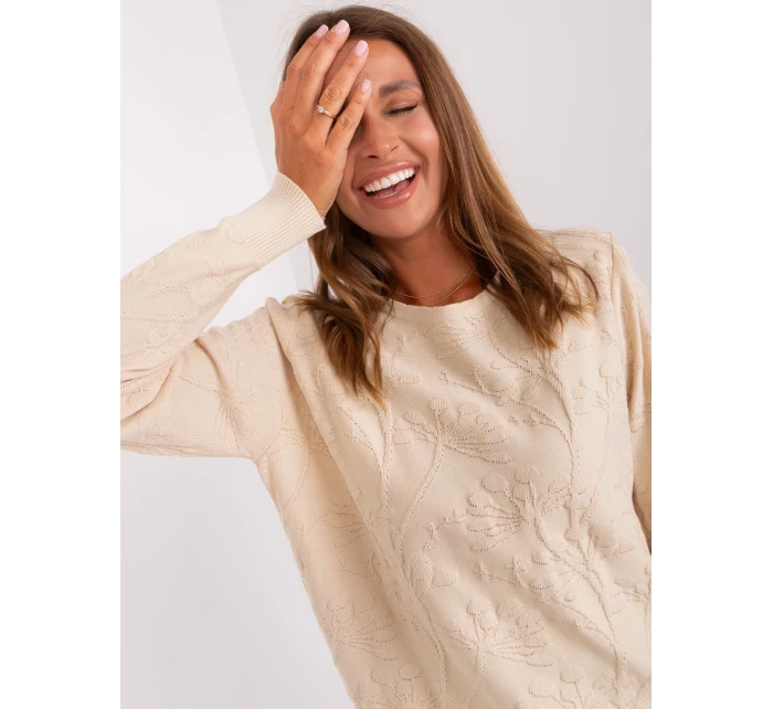 Sweter AT SW model 18895592 jasny beżowy - FPrice