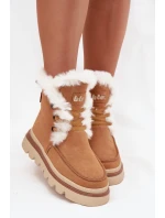 Dámské sněhule z přírodního semiše Lee Cooper – camel Dámské sněhule z přírodního semiše Lee Cooper – camel