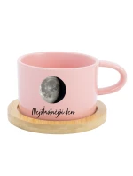 Personalizovaný keramický hrníček Makronka s měsíční fází 