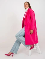 Dámský kabát TW EN BI-7298-1.15 tmavě růžový - Och Bella