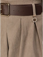 Spodenki damskie sztruksowe z paskiem fango FashionStreet SY0588 Spodenki damskie sztruksowe z paskiem fango FashionStreet SY0588
