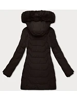Dámská bunda s kapucí J Style čokoládová (16M9121-158) Dámská bunda s kapucí J Style čokoládová (16M9121-158)