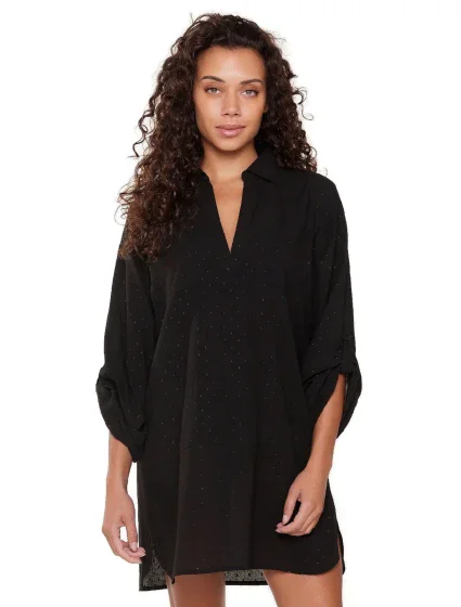 Plážové šaty model 20082000 black - LingaDore