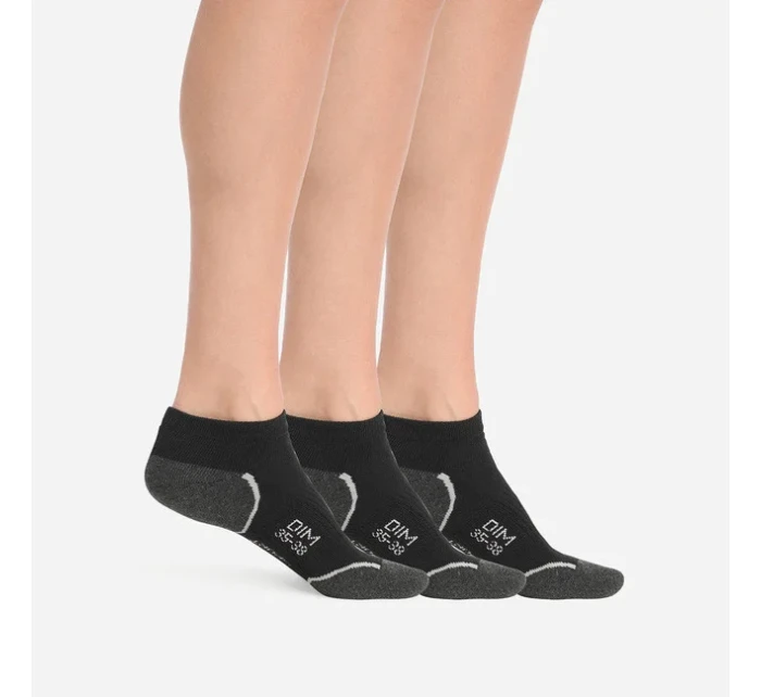 Dámské sportovní ponožky 3 páry DIM SPORT IN-SHOE 3x - DIM SPORT - černá