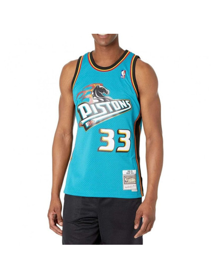 Mitchell & Ness Detroit Pistons NBA Swingman Road Jersey Pistons 98 Grant Hill M SMJYGS18164-DPITEAL98GHI Pánské oblečení