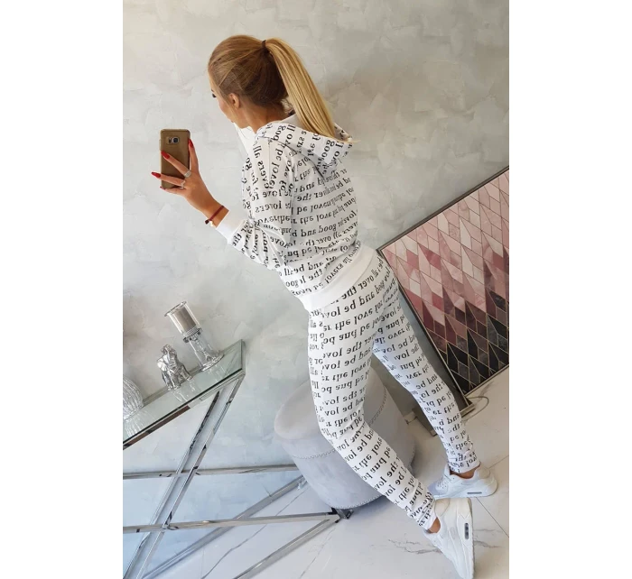 Sada s potiskem bílá