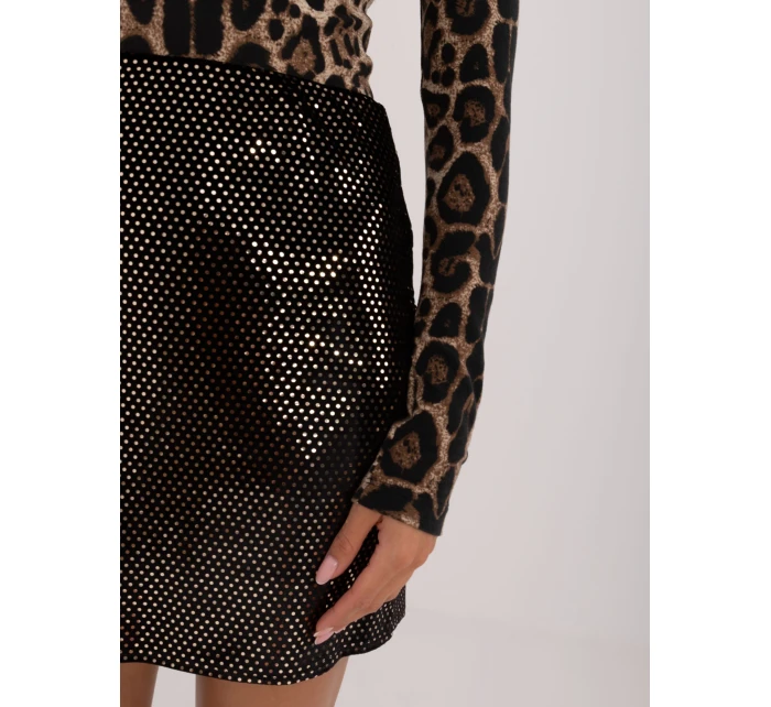 Sukně BA SD 2607.98 černá a zlatá