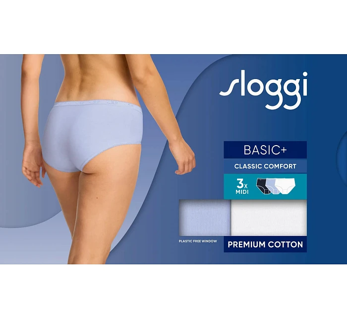 sloggi Basic+ Midi C3P - MULTIPLE COLOURS 15 - SLOGGI MULTIPLE COLOURS 15 - SLOGGI