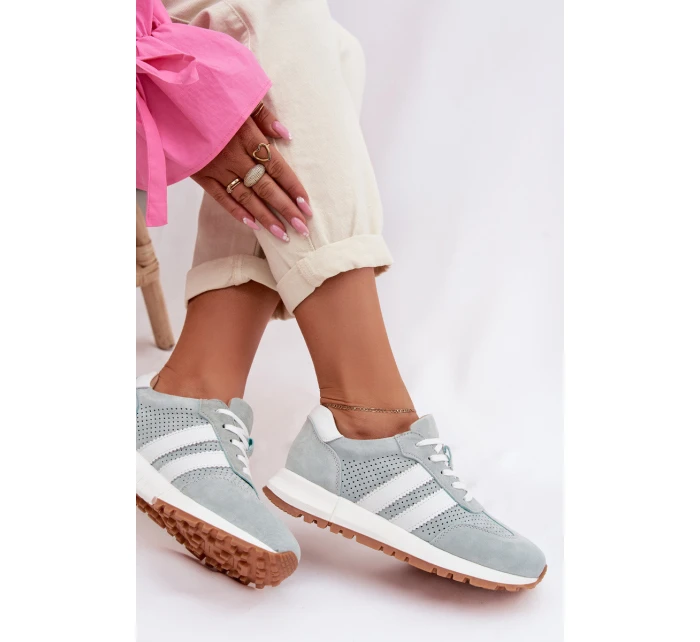 Dámské tenisky z přírodního semiše mátové Marceline Dámské tenisky z přírodního semiše mátové Marceline