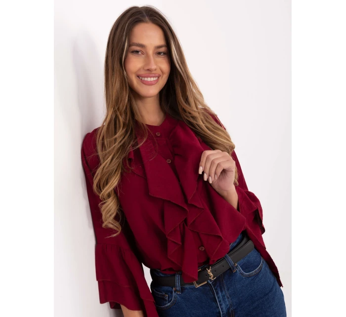 Koszula MI KS model 21717744 bordowy - FPrice