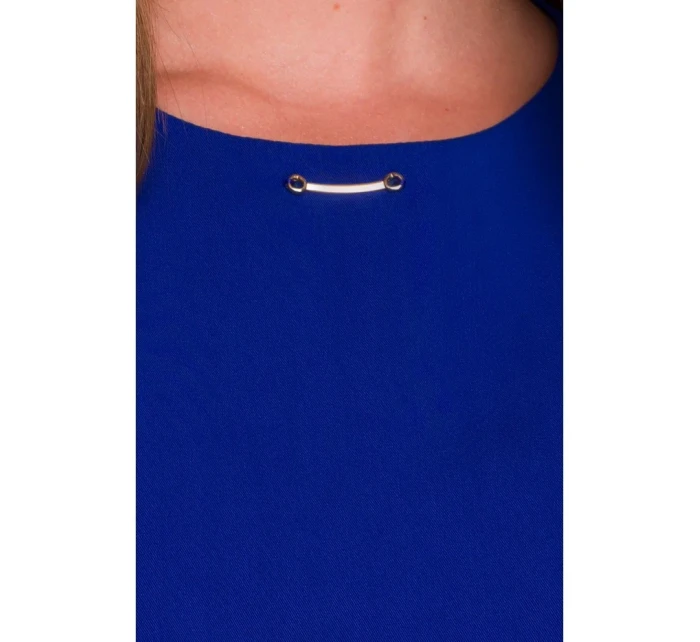 model 21154727 Šaty bez rukávů královská modř - STYLOVE