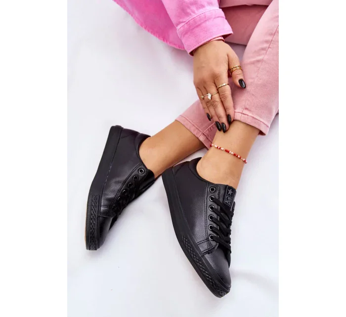 Dámské klasické kožené tenisky Černé Misima Dámské klasické kožené tenisky Černé Misima