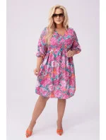dámské letní květované šaty model 20070170 - Moon dámské letní květované šaty model 20070170 - Moon