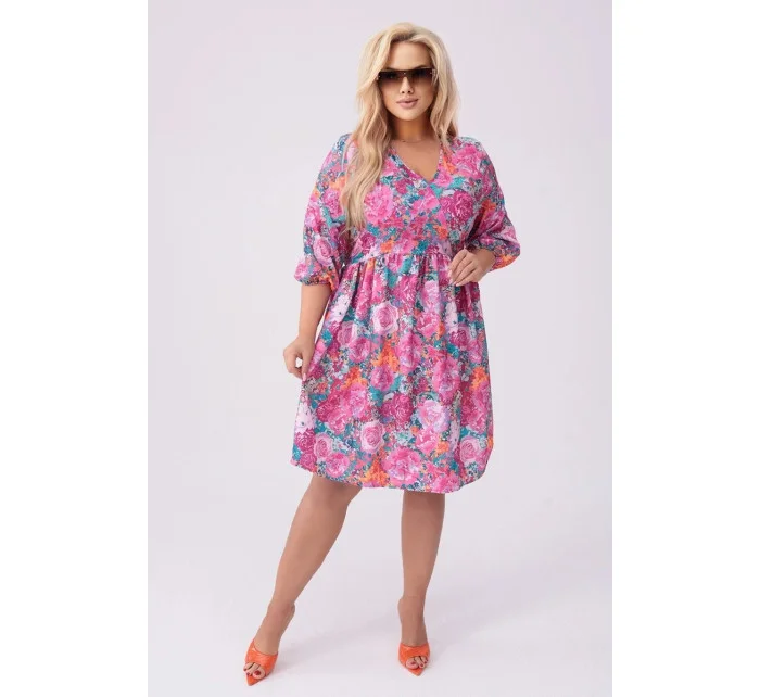 dámské letní květované šaty model 20070170 - Moon dámské letní květované šaty model 20070170 - Moon