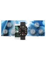 Chytré hodinky Gravity GT15-3 Červený silikonový řemínek + černý náramek