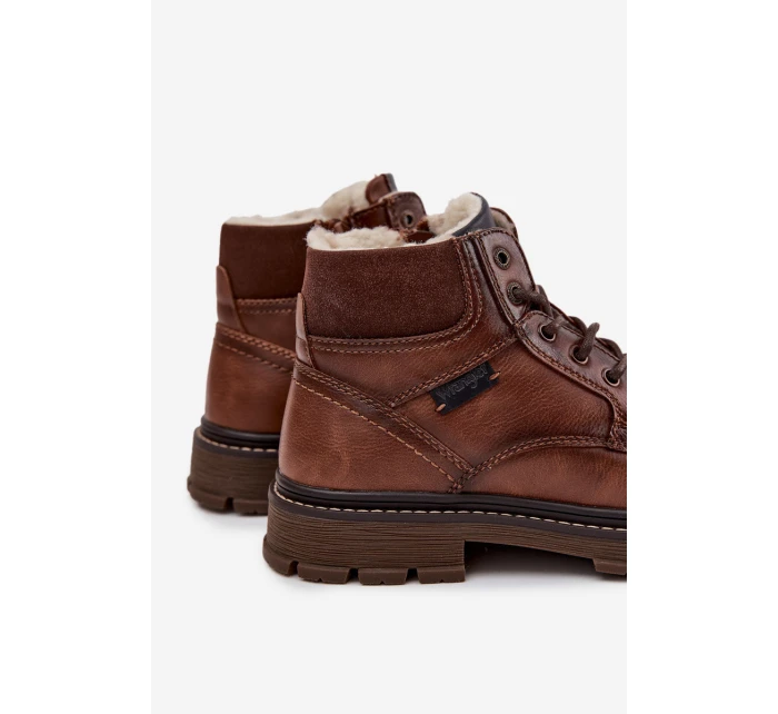 Pánské zimní kozačky model 21713700 hnědé - Wrangler