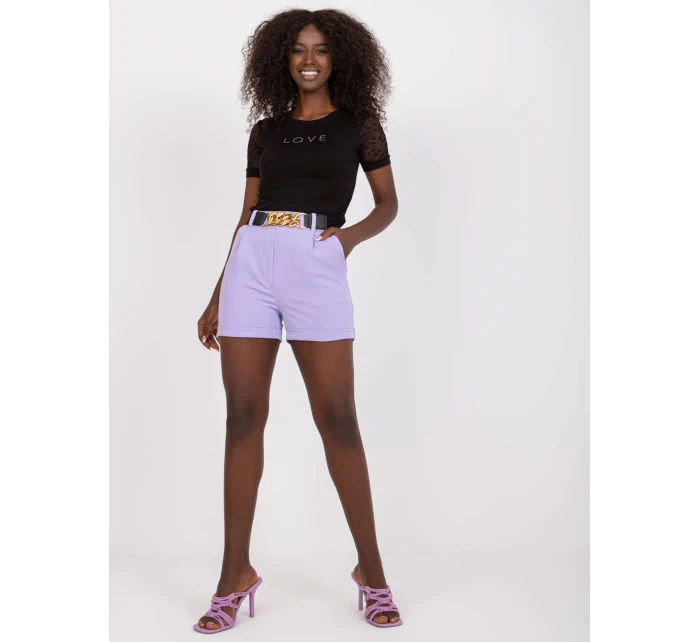 Šortky DHJ SN 13186 1.70 světle fialová