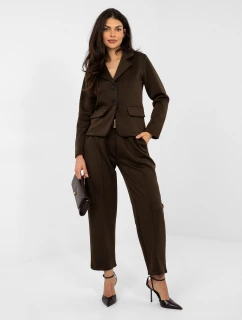 Spodnie IT SP model 21946625 ciemny brązowy - FPrice