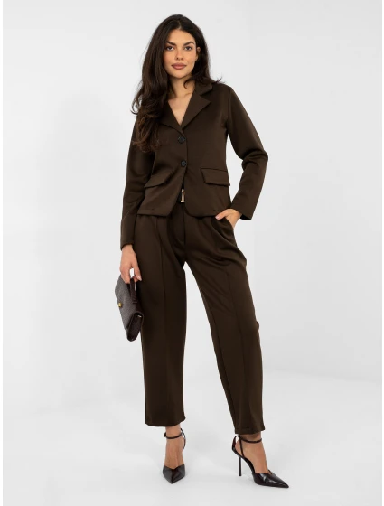 Spodnie IT SP model 21946625 ciemny brązowy - FPrice