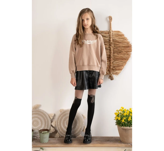 Dětské vzorované punčocháče s mašlí model 21344374 - Knittex