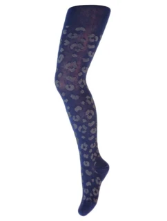 KIDDY - Vzorované punčocháče 2-6 leté dívky NAVY 116-122