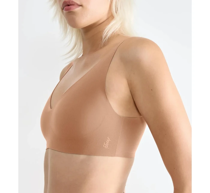 Dámská podprsenka ZERO Feel 2.0 Soft bra - BROWN - sv. hnědá 00CM - SLOGGI