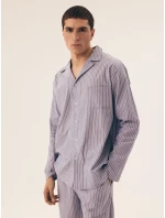 Pyžamo Henderson 43035 Mic délka/r M-2XL pruhované