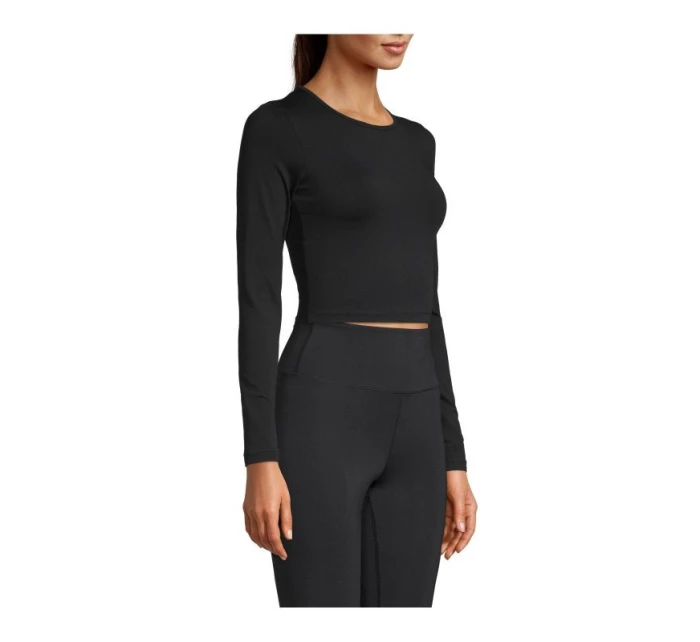 CASALL Crop Tričko s dlouhým rukávem Black