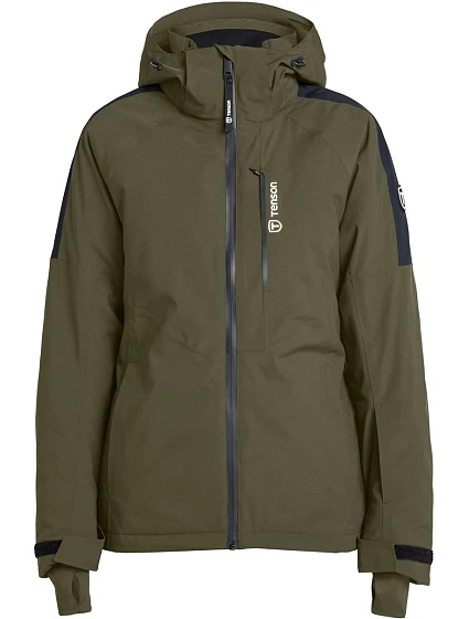 Tenson Core Ski Jacket Women Dámská lyžařská bunda s kapucí 84.7093 olive Tenson Core Ski Jacket Women Dámská lyžařská bunda s kapucí 84.7093 olive