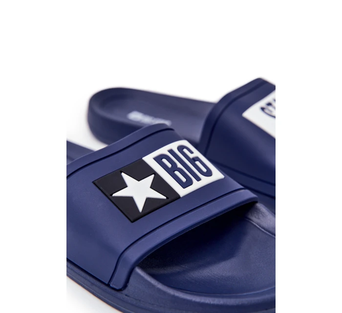 Pánské Nazouváky Big Star model 21547713 Tmavě Modré - Big Star Shoes Pánské Nazouváky Big Star model 21547713 Tmavě Modré - Big Star Shoes