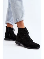 Dámské botky s vzorem černé S.Barski HY66-136