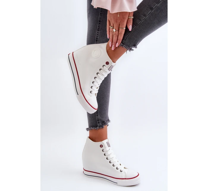 Dámské tenisky na podpatku Cross Jeans NN2R4004 bílé