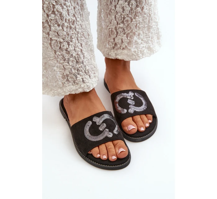 Dámské Ploché Žabky S  Černé model 21665080 - S.Barski