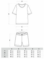 Dámské krátké bavlněné pyžamo model 17464283 Multicolour - Yoclub