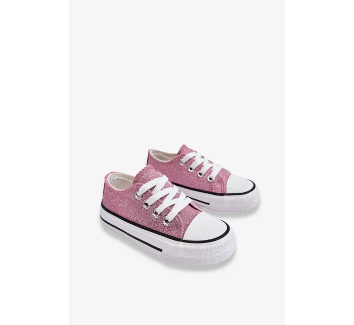 Dětské tenisky vázané Špinavě růžová Wella