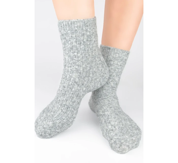 PONOŽKY BEZ TLAKU HLADKÉ S VLNOU SB133