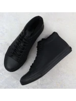 Pánské černé zateplené kotníkové tenisky model 21905111 - Big Star Pánské černé zateplené kotníkové tenisky model 21905111 - Big Star