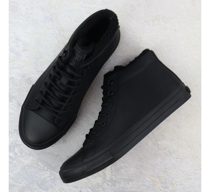 Pánské černé zateplené kotníkové tenisky model 21905111 - Big Star Pánské černé zateplené kotníkové tenisky model 21905111 - Big Star